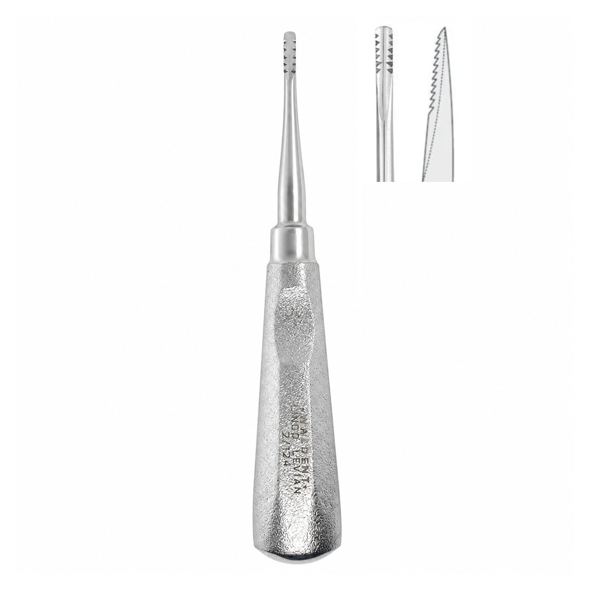 Waldent Lindo-Levian Root Elevator with Shot Blast Handle - 3mm (2/124)