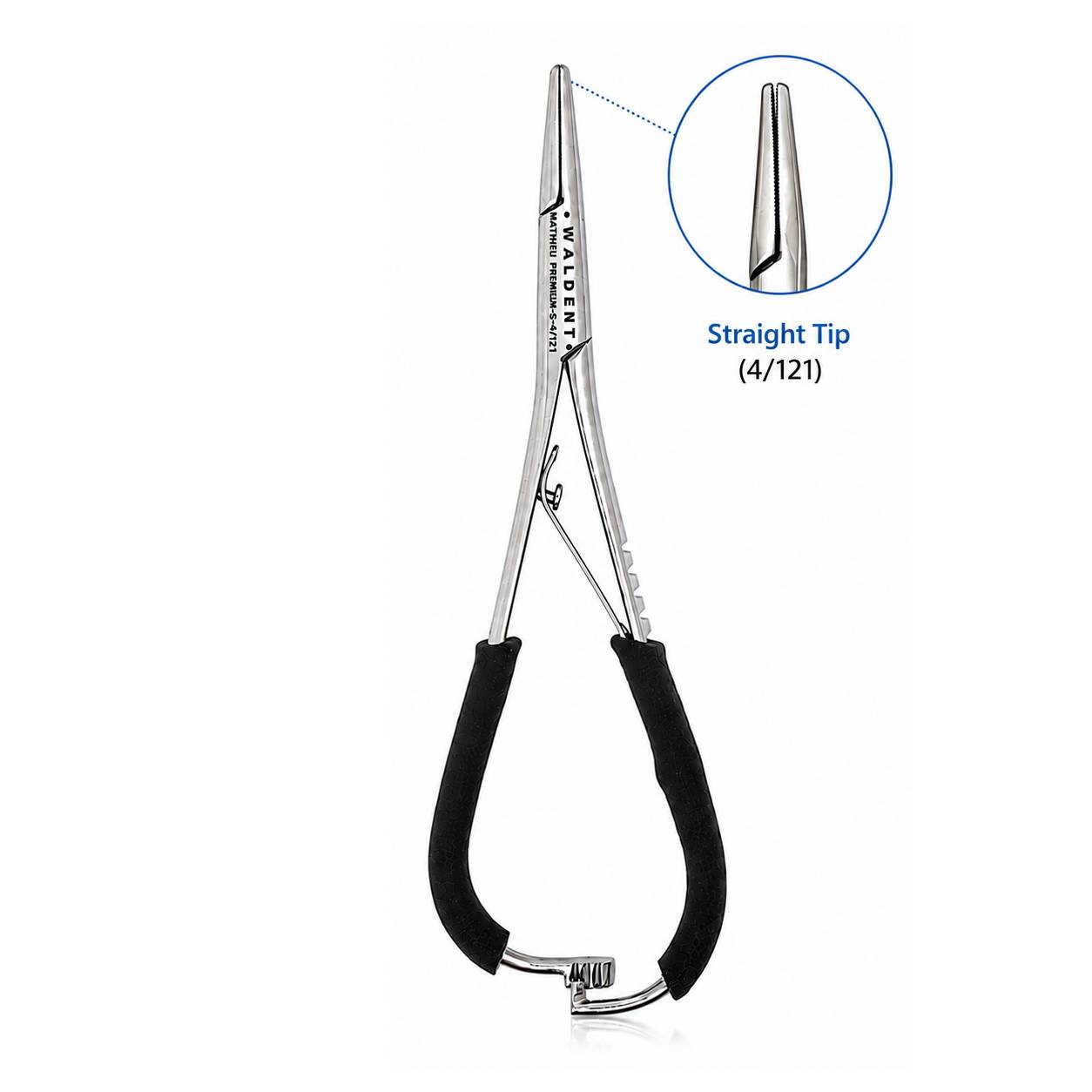 Waldent Mathieu Needle Holder Straight Black Premium - 140mm (4/121)