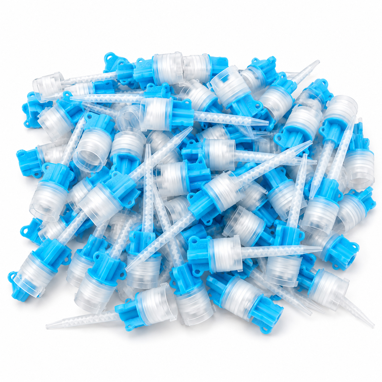 Waldent Mixing Tips For Crown & Bridge | 1:1 | Blue (Pack of 50)