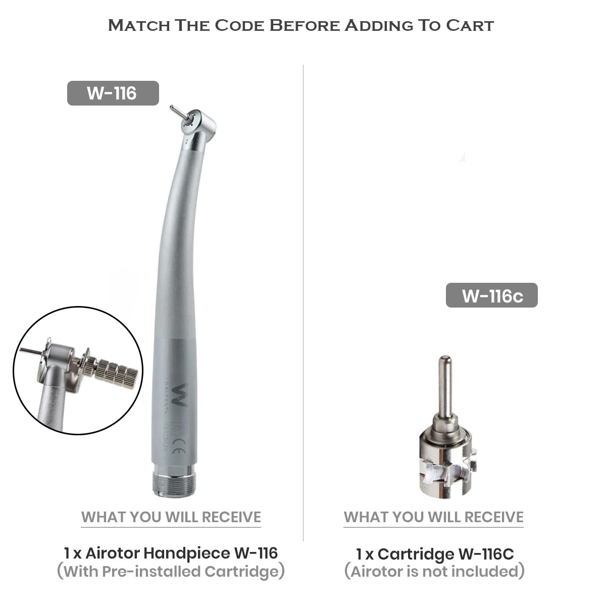 Waldent Nano Airotor And Cartridge