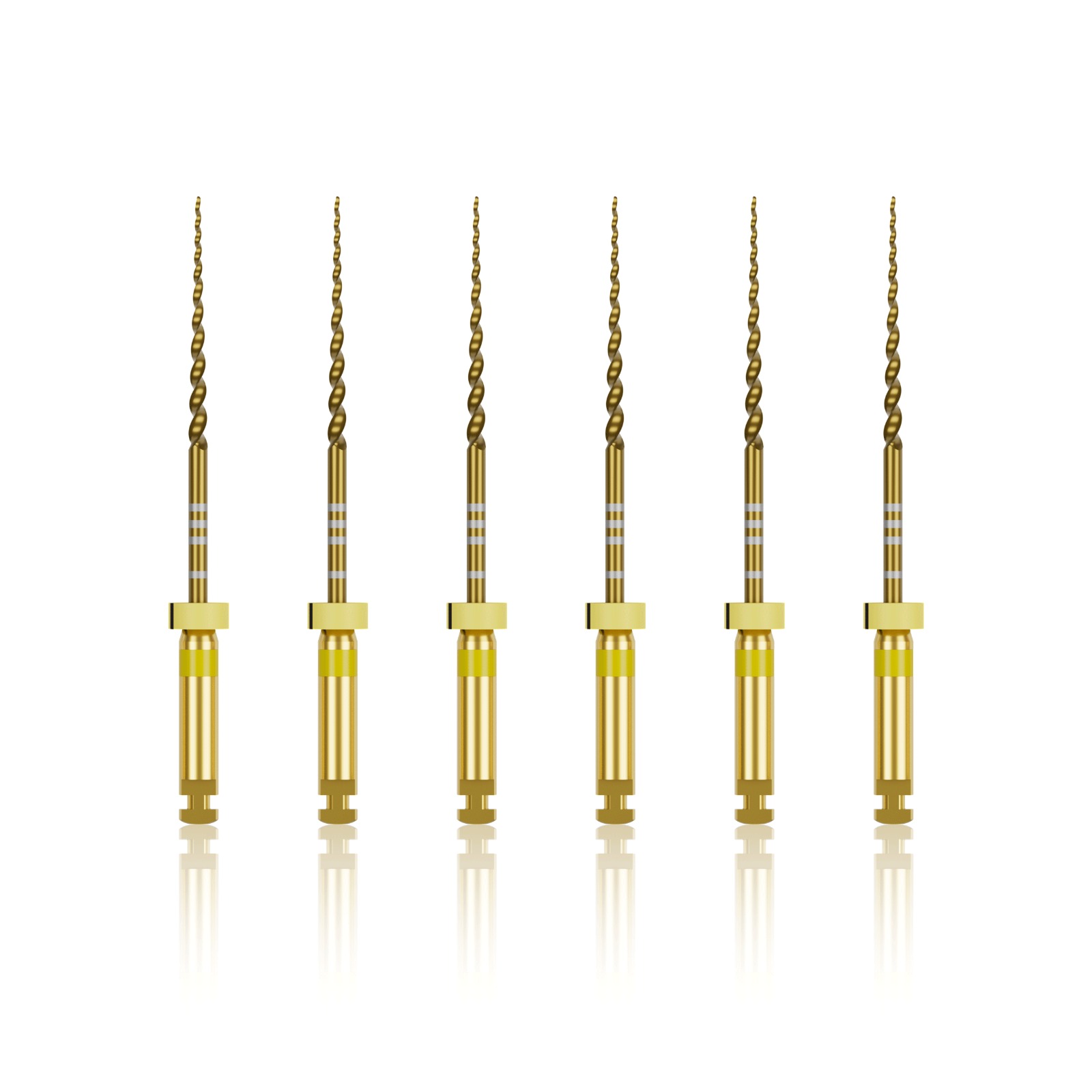 Waldent Premium Taper Gold Rotary Files - 25mm F5
