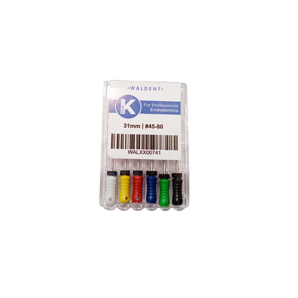 Waldent Professional K-File 31mm Assorted # 45-80