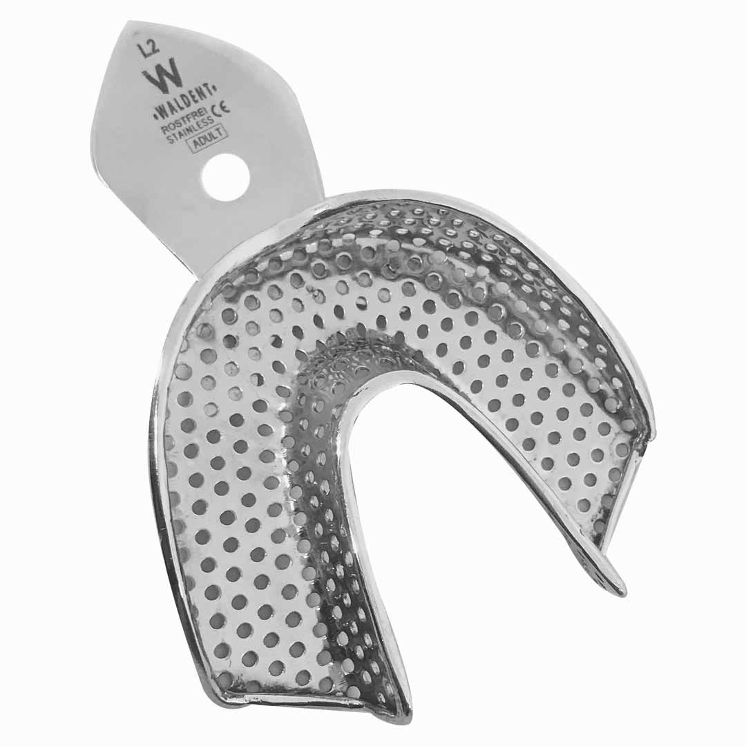 Waldent Rim-Lock Impression Trays Dentulous Perforated Lower Large L2 (18/107)