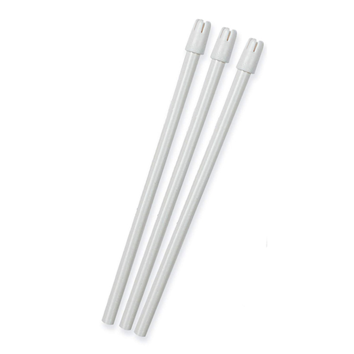 Waldent Saliva Ejector - White Tip With Transparent Body (Pack of 100 With Copper Wire)