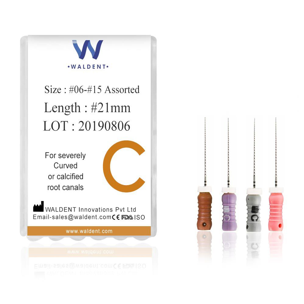 Waldent C File 21mm Assorted #6-15