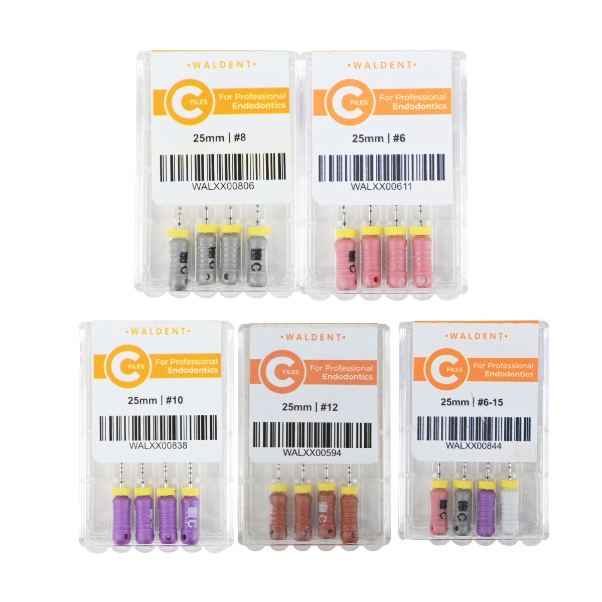Waldent C Files 25mm ( Pack of 4 )