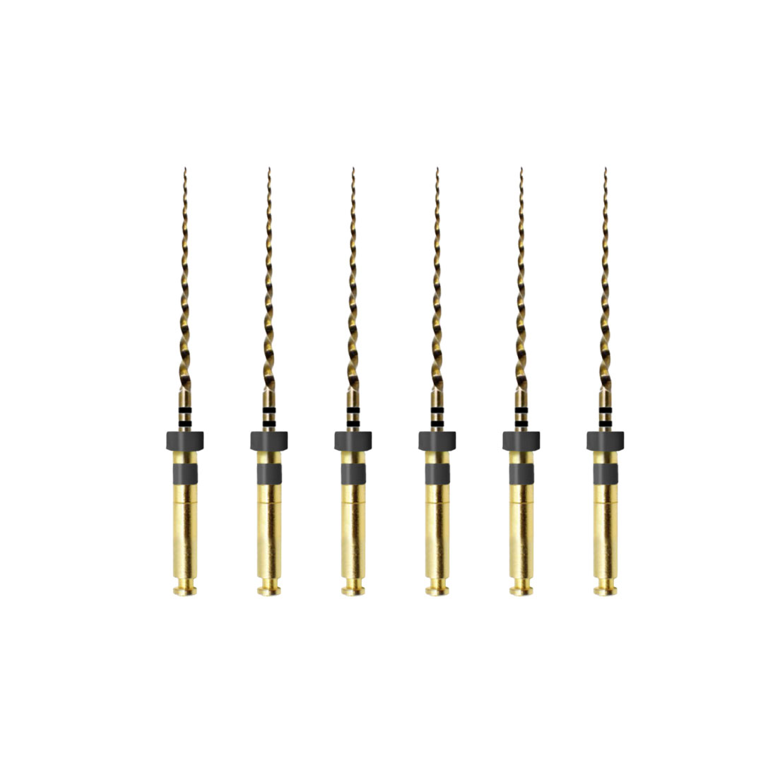 Waldent Wal-flex Gold Rotary Files 21mm - W11 (40/4%) (Pack of 6)