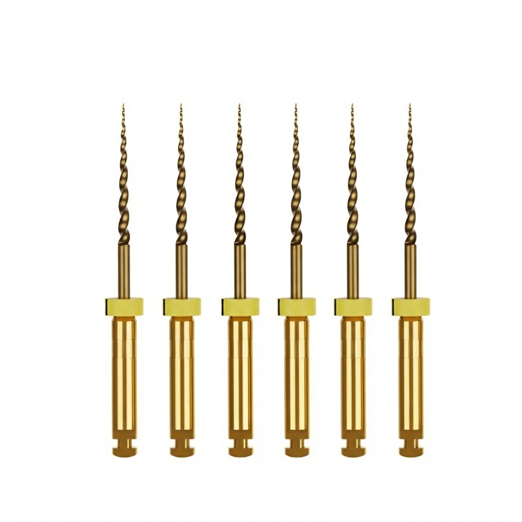 Waldent Wal-flex Gold Rotary Files 19mm - W1 (17/8%) - Safe Orifice opener (Pack Of 6)