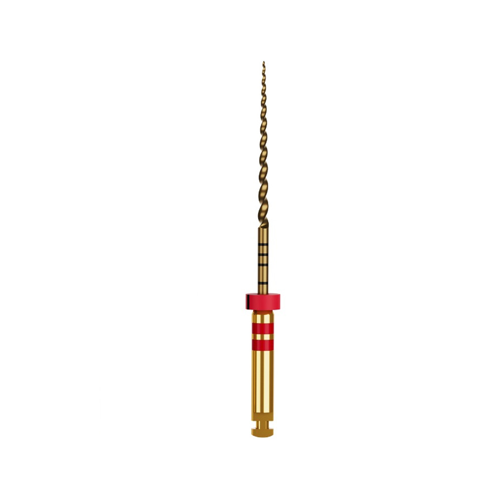 Waldent Wal-flex Gold Rotary Files 25mm -W8 (30/6%) (Pack Of 6)