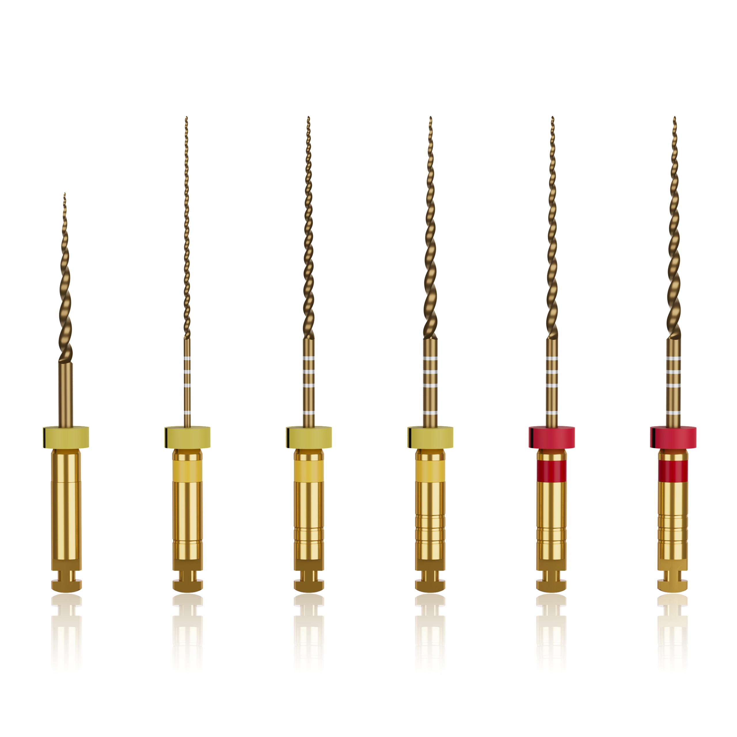 Waldent Wal-flex Gold Rotary Files 25mm