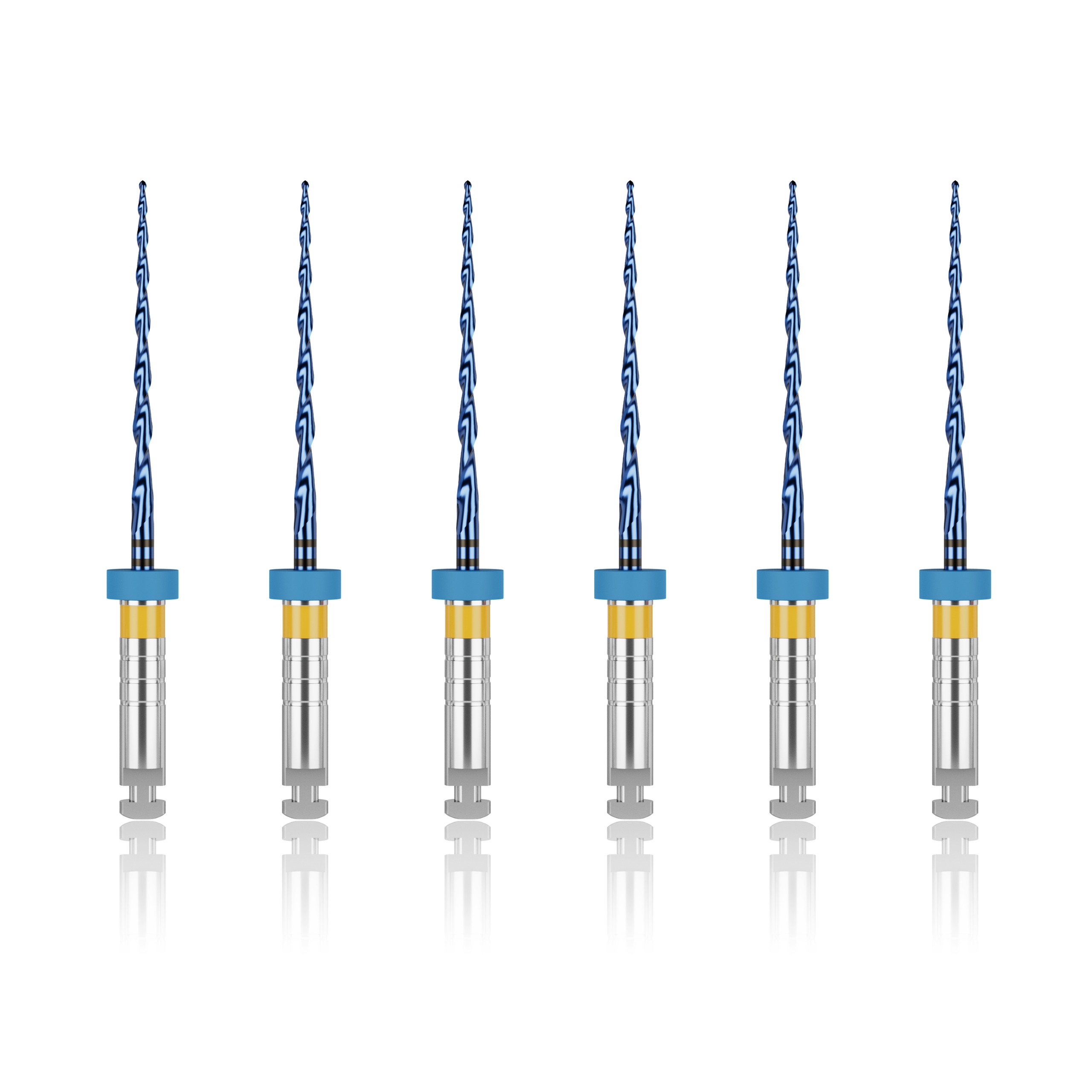 Waldent Wal-flex S- Blue Rotary Files 21mm - 20/6%