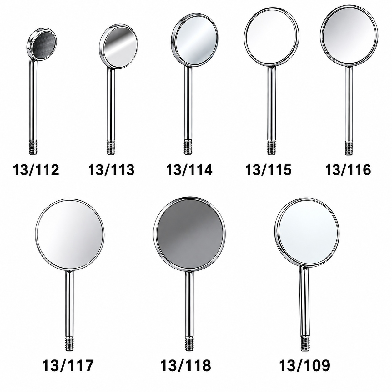 Waldent Wal-Vision Rhodium Coated Mouth Mirror Tops (Pack of 1)
