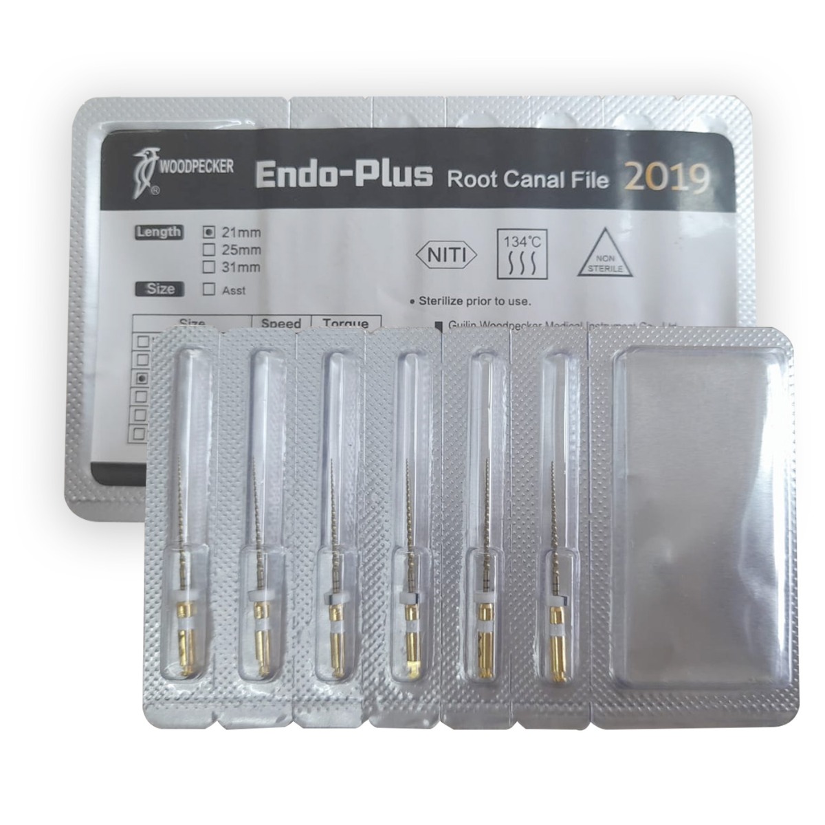 Woodpecker Endo Plus Gold Rotary File 21mm (W1 17/ 0.04)