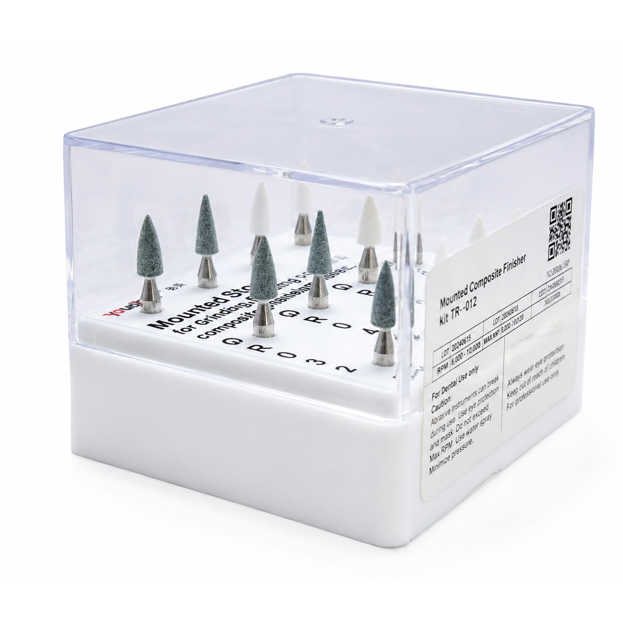 Youdent Complete Composite Contouring & Finishing Kit RA - TR012 | Assorted Green & White (Pack of 12)
