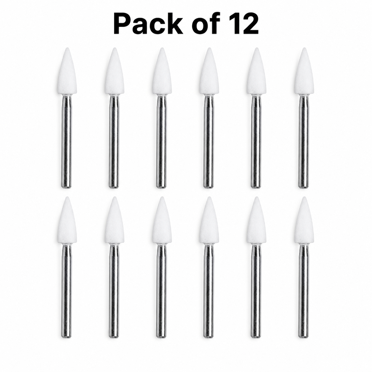 Youdent Composite Interproximal & Groove Finishing Kit FG - WF033 | White Flame Shaped (Pack of 12)