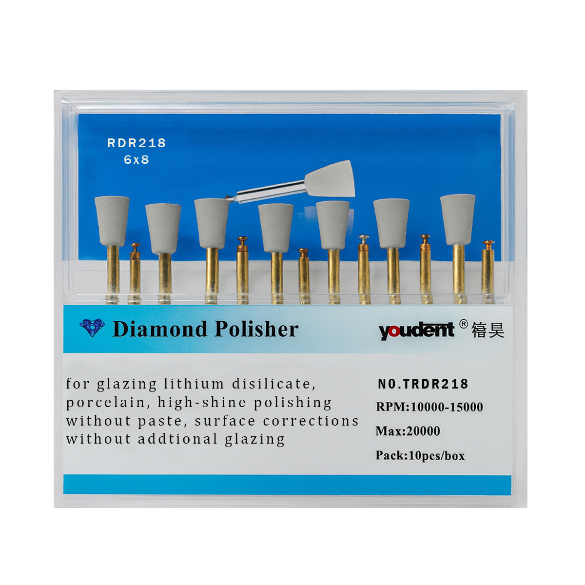 Youdent Diamond Polishers Kit For Ceramic RA