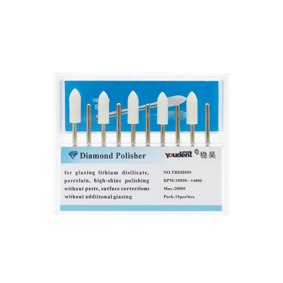 Youdent Diamond Polishers Kit For Pre - Polishing White HP (TRDH059)